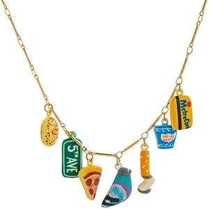 Colorful Charm Necklace with New York Icons